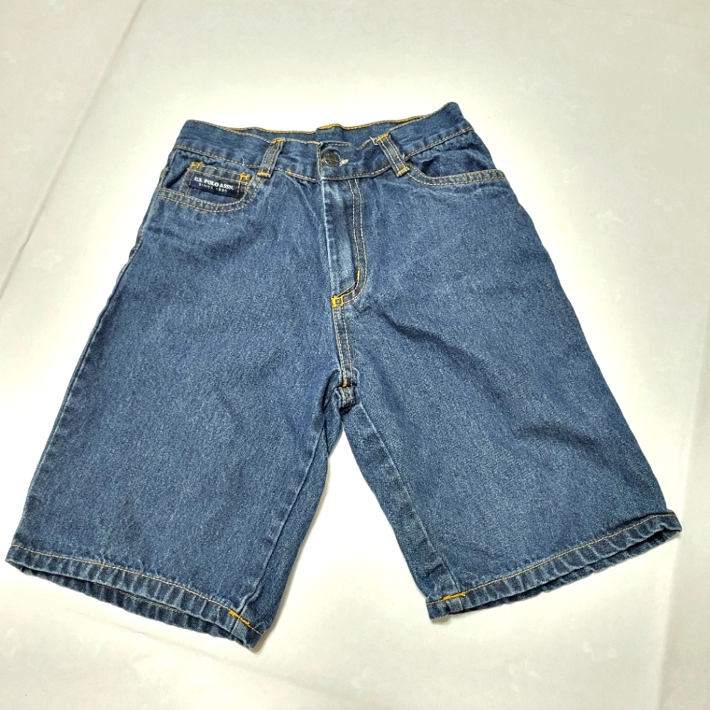 U.S. Polo Assn. 100% Cotton Jean Shorts Boy Size 7
